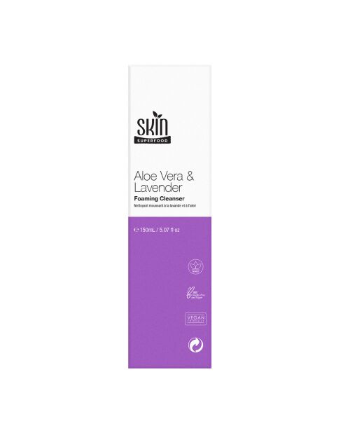 Nettoyant moussant à l'aloe vera et à la lavande - 150 ml
