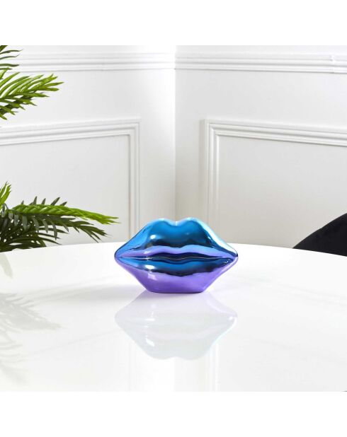 Décoration bouche à poser Electroplate multicolore - 19.7x10x11 cm