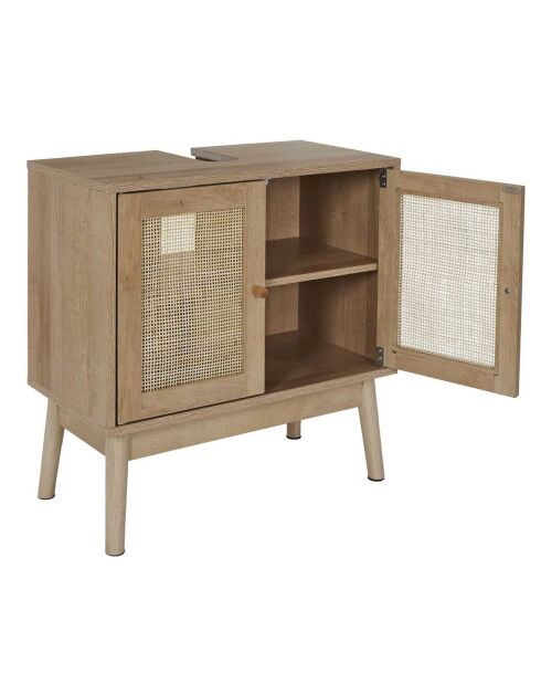 Meuble sous vasque Bali marron - 60x30x70 cm