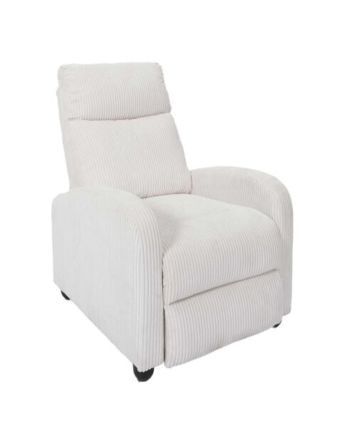 Fauteuil Dream côtelé Scott beige - 69x95x100 cm