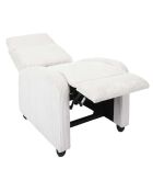 Fauteuil Dream côtelé Scott beige - 69x95x100 cm