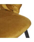 2 Fauteuils Sawyer jaune/noir - 62x54x83 cm