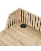 Bureau Klaus marron/noir - 90x50x84.5 cm