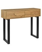 Console Calypso marron/noir - 100x35x80 cm