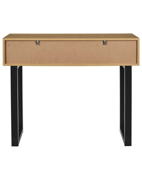 Console Calypso marron/noir - 100x35x80 cm