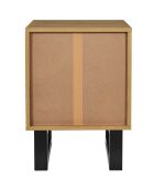 Chevet Calypso marron/noir - 40x35x55 cm