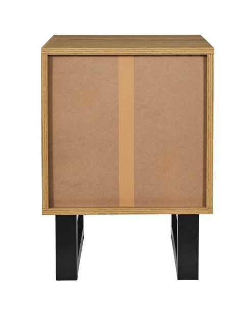 Chevet Calypso marron/noir - 40x35x55 cm