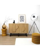 Buffet Calypso marron/noir - 120x40x79 cm