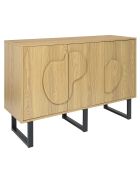 Buffet Calypso marron/noir - 120x40x79 cm