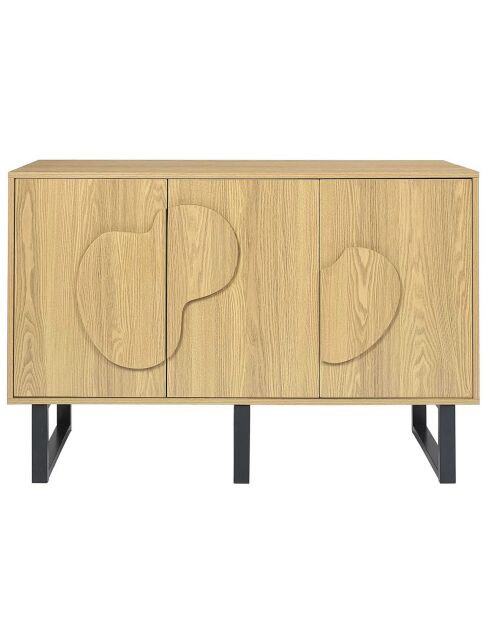 Buffet Calypso marron/noir - 120x40x79 cm