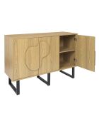 Buffet Calypso marron/noir - 120x40x79 cm