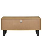 Meuble TV Calypso marron/noir - 110x40x48 cm