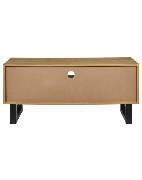 Meuble TV Calypso marron/noir - 110x40x48 cm