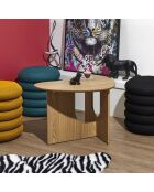 Table d'appoint Calypso marron - 60x48x42 cm