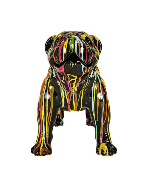 Molosse coulures multicolore - 43x31x50 cm