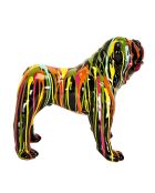Molosse coulures multicolore - 43x31x50 cm