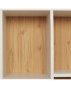 Bibliothèque Suzanne XL blanc/beige - 100x24x116 cm