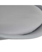 Chaise à roulettes Kiruna grise - 46.5x58.5x92 cm