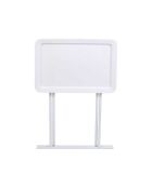 Table d'appoint plateau blanche - 52x37x66 cm