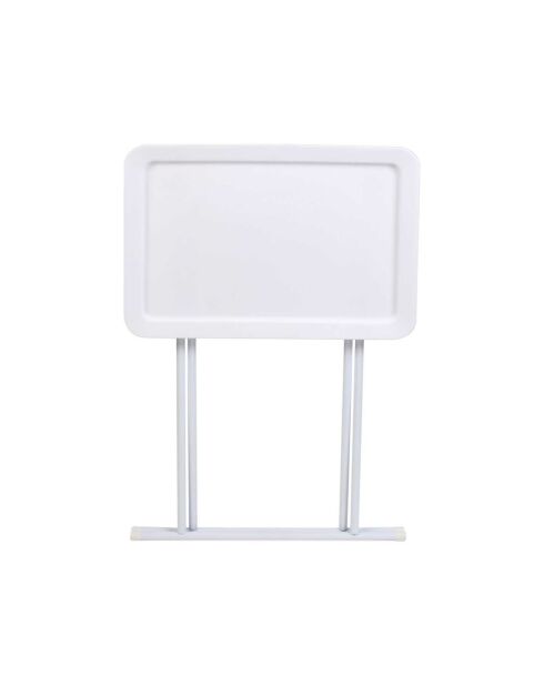 Table d'appoint plateau blanche - 52x37x66 cm