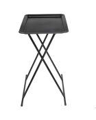 Table d'appoint plateau noire - 52x37x66 cm