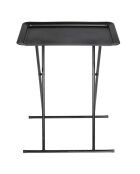 Table d'appoint plateau noire - 52x37x66 cm