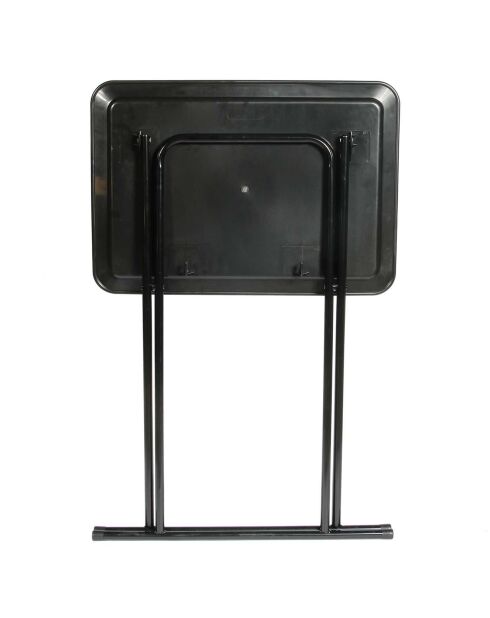 Table d'appoint plateau noire - 52x37x66 cm