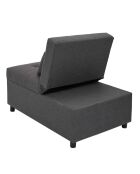 Fauteuil convertible Malmo gris - 183.5x69x44 cm