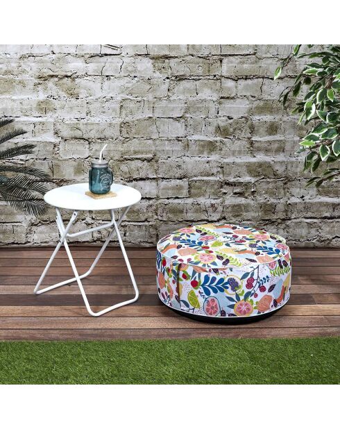 Pouf gonflable Peps multicolore - 55x55x25 cm