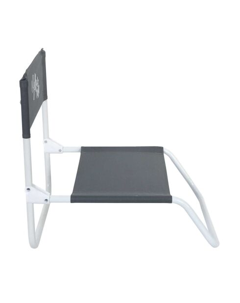 Chaise de plage pliante Bella Vita grise - 44.5x52x50 cm