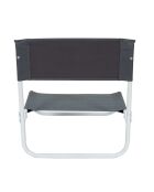 Chaise de plage pliante Bella Vita grise - 44.5x52x50 cm