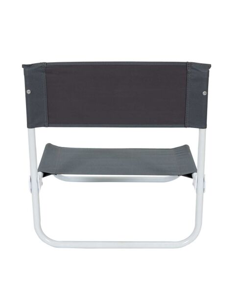 Chaise de plage pliante Bella Vita grise - 44.5x52x50 cm