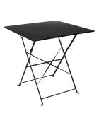 Table de repas pliante Palerme noire - 70x70x71 cm
