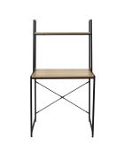 Bureau étagère Stan marron/noir - 80x48x145 cm