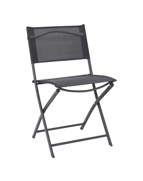 Chaise Elba grise - 46x50x80 cm