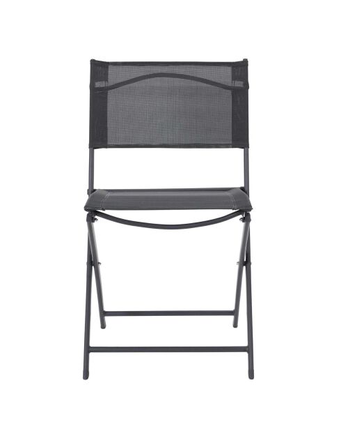 Chaise Elba grise - 46x50x80 cm