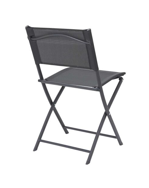 Chaise Elba grise - 46x50x80 cm