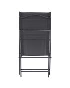 Chaise Elba grise - 46x50x80 cm