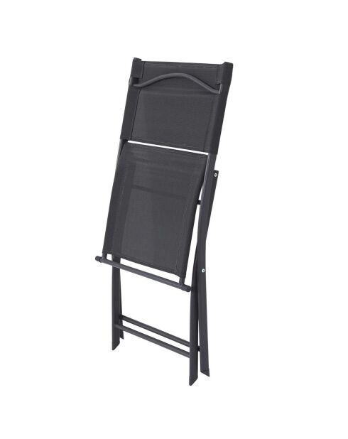 Chaise Elba grise - 46x50x80 cm