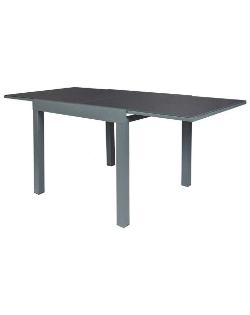 Table de jardin extensible Haria grise - 80x80x75 cm