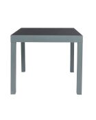 Table de jardin extensible Haria grise - 80x80x75 cm