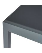 Table de jardin extensible Haria grise - 80x80x75 cm