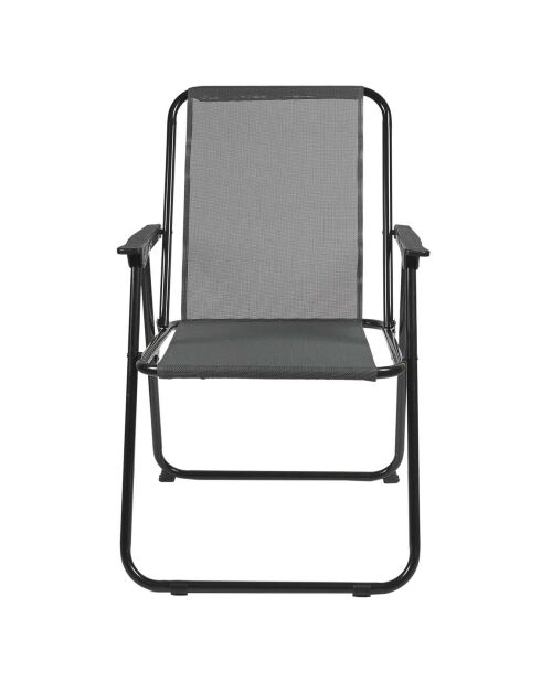 Chaise pliante GM grise - 45x54x84 cm