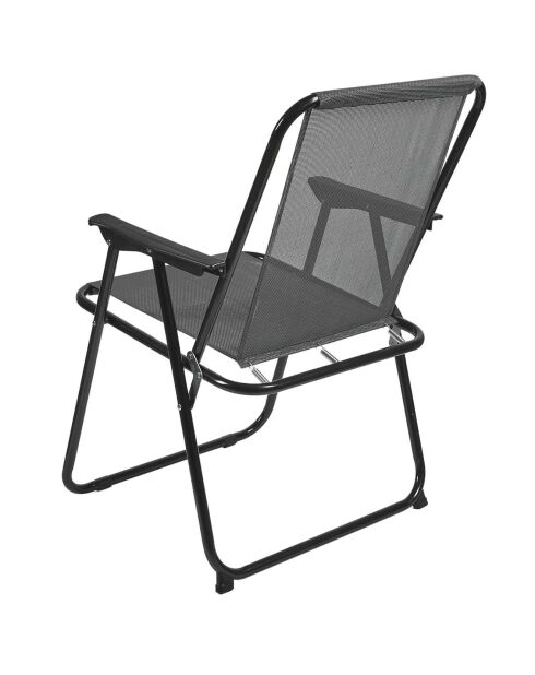 Chaise pliante GM grise - 45x54x84 cm