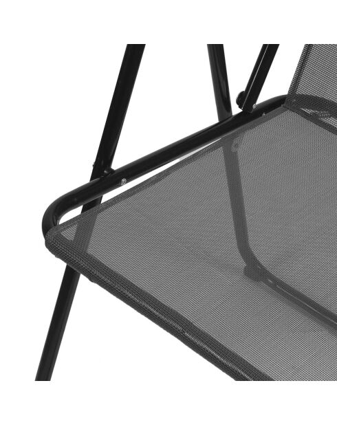 Chaise pliante GM grise - 45x54x84 cm