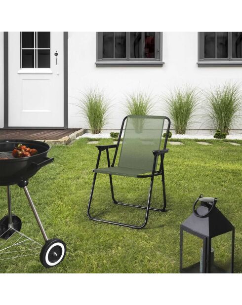 Chaise pliante GM verte - 45x54x84 cm