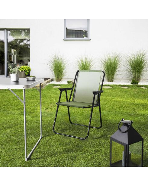 Chaise pliante GM verte - 45x54x84 cm