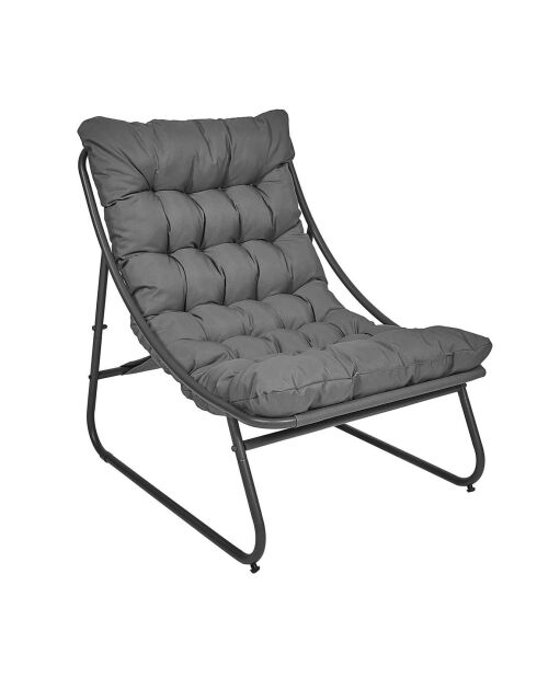 Fauteuil Dolce Vita gris - 68x88x85.5 cm