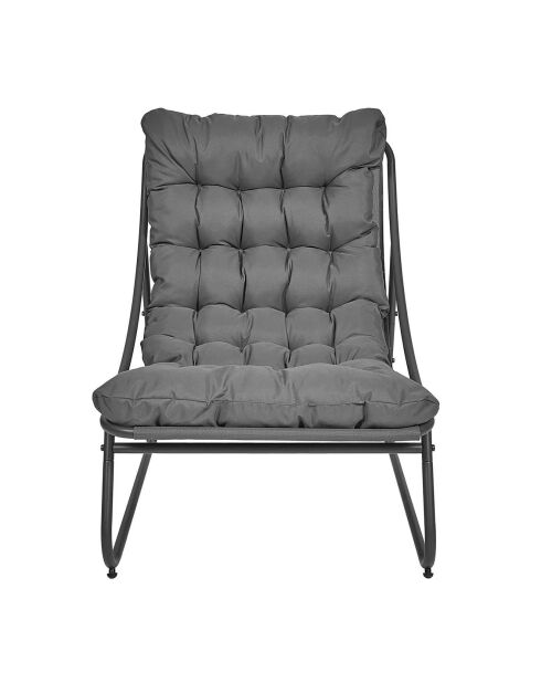Fauteuil Dolce Vita gris - 68x88x85.5 cm