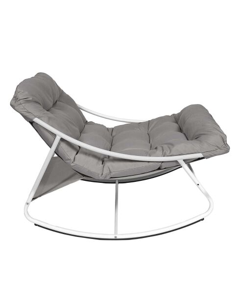 Fauteuil à bascule Tenerife gris - 78x108x73 cm